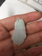 Load image into Gallery viewer, 100% Natural clear sunny green gray  jadeite jade golden fish Pendant group BP109
