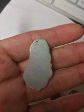 Load image into Gallery viewer, 100% Natural clear sunny green gray  jadeite jade golden fish Pendant group BP109