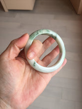 Load image into Gallery viewer, 54mm Certified 100% natural Type A sunny green/white  jadeite jade bangle BK97-0352