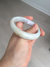 Load image into Gallery viewer, 54.5mm Certified 100% natural Type A light green white yellow jadeite jade bangle AX137-0804