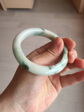 Load image into Gallery viewer, 54mm Certified 100% natural Type A sunny green/white  jadeite jade bangle BK97-0352