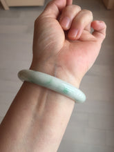 Load image into Gallery viewer, 54mm Certified 100% natural Type A sunny green/white  jadeite jade bangle BK97-0352