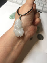 Load image into Gallery viewer, 100% Natural clear sunny green gray  jadeite jade golden fish Pendant group BP109