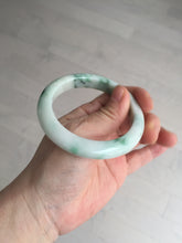Load image into Gallery viewer, 54mm Certified 100% natural Type A sunny green/white  jadeite jade bangle BK97-0352