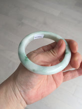 Load image into Gallery viewer, 54mm Certified 100% natural Type A sunny green/white  jadeite jade bangle BK97-0352