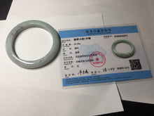 Load image into Gallery viewer, 57.5mm certified Type A 100% Natural light green/purple/black Jadeite Jade bangle BM102-5271