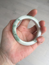 Load image into Gallery viewer, 54mm Certified 100% natural Type A sunny green/white  jadeite jade bangle BK97-0352