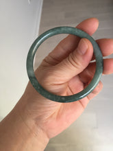 Load image into Gallery viewer, 55mm Certified Type A 100% Natural light green/blue slim round cut Guatemala Jadeite bangle BS62-4636