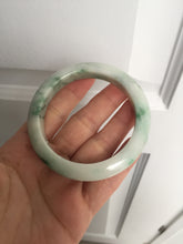 Load image into Gallery viewer, 54mm Certified 100% natural Type A sunny green/white  jadeite jade bangle BK97-0352