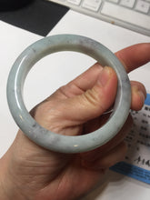 Load image into Gallery viewer, 57.5mm certified Type A 100% Natural light green/purple/black Jadeite Jade bangle BM102-5271