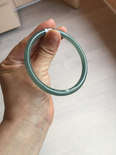 Load image into Gallery viewer, 61mm Certified Type A 100% Natural icy watery dark green/blue/gray/black slim round cut Guatemala Jadeite bangle BP29-7056
