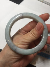 Load image into Gallery viewer, 57.5mm certified Type A 100% Natural light green/purple/black Jadeite Jade bangle BM102-5271