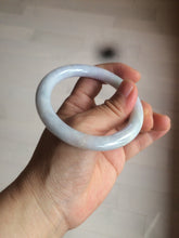 Load image into Gallery viewer, 54mm Certified type A 100% Natural white/light purple round cut Jadeite bangle AC77-0319