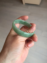 Load image into Gallery viewer, 52.5mm certified natural 100% natural Type A sunny green thin jadeite jade bangle E136-0937