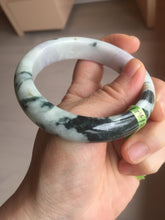 Load image into Gallery viewer, 57.8mm certified 100% natural light green/purple jadeite jade bangle F110-6206