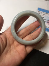 Load image into Gallery viewer, 57.4mm certified Type A 100% Natural light green/purple/black Jadeite Jade bangle BM103-5268