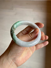 Load image into Gallery viewer, 54.5mm Certified 100% natural Type A sunny green/purple/white jadeite jade bangle Z136-2809