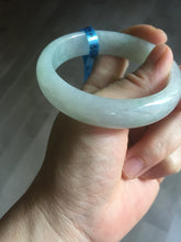 Load image into Gallery viewer, 56mm certified 100% natural icy watery sunny green purple jadeite jade bangle BN57-06970