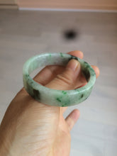 Load image into Gallery viewer, 50.6mm Certified type A 100% Natural sunny green/purple square Jadeite Jade bangle AZ60-7280