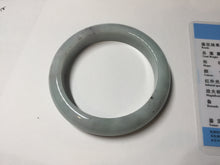 Load image into Gallery viewer, 57.5mm certified Type A 100% Natural light green/purple/black Jadeite Jade bangle BM104-5273