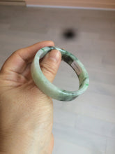 Load image into Gallery viewer, 50.6mm Certified type A 100% Natural sunny green/purple square Jadeite Jade bangle AZ60-7280