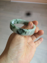 Load image into Gallery viewer, 50.6mm Certified type A 100% Natural sunny green/purple square Jadeite Jade bangle AZ60-7280