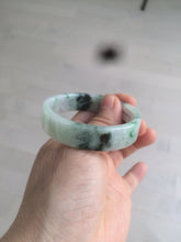 Load image into Gallery viewer, 50.6mm Certified type A 100% Natural sunny green/purple square Jadeite Jade bangle AZ60-7280