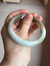 Load image into Gallery viewer, 59.2mm certified Type A 100% Natural green brown pink Jadeite Jade bangle BL120-9433