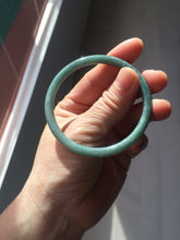 Load image into Gallery viewer, 53.2mm Certified Type A 100% Natural light green/blue slim round cut Guatemala Jadeite bangle BS61-4632