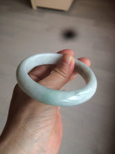 Load image into Gallery viewer, 58.4mm certified Type A 100% Natural light green white Jadeite Jade bangle AF90-2939