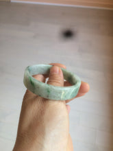 Load image into Gallery viewer, 51.7mm Certified type A 100% Natural sunny green/purple square Jadeite Jade  bangle AZ59-7279
