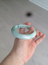 Load image into Gallery viewer, 57.6mm Certified 100% natural Type A sunny green/white jadeite jade bangle AX49-4131