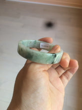 Load image into Gallery viewer, 51.7mm Certified type A 100% Natural sunny green/purple square Jadeite Jade  bangle AZ59-7279