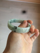 Load image into Gallery viewer, 51.7mm Certified type A 100% Natural sunny green/purple square Jadeite Jade  bangle AZ59-7279