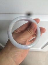 Load image into Gallery viewer, 56.9mm Certified type A 100% Natural white/light purple Jadeite bangle AC76-0322