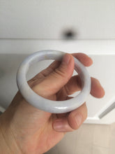 Load image into Gallery viewer, 56.9mm Certified type A 100% Natural white/light purple Jadeite bangle AC76-0322