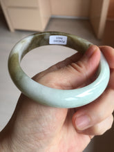 Load image into Gallery viewer, 59.2mm certified Type A 100% Natural green brown pink Jadeite Jade bangle BL120-9433