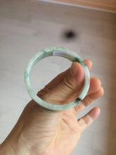 Load image into Gallery viewer, 51.7mm Certified type A 100% Natural sunny green/purple square Jadeite Jade  bangle AZ59-7279