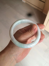 Load image into Gallery viewer, 58.4mm certified Type A 100% Natural light green white Jadeite Jade bangle AF90-2939