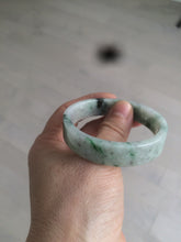 Load image into Gallery viewer, 51.7mm Certified type A 100% Natural sunny green/purple square Jadeite Jade  bangle AZ59-7279