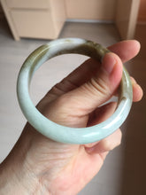 Load image into Gallery viewer, 59.2mm certified Type A 100% Natural green brown pink Jadeite Jade bangle BL120-9433