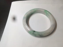 Load image into Gallery viewer, 56.4 mm certificated Type A 100% Natural sunny green/white/purple Jadeite Jade bangle S59-4130