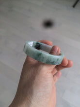 Load image into Gallery viewer, 51.7mm Certified type A 100% Natural sunny green/purple square Jadeite Jade  bangle AZ59-7279