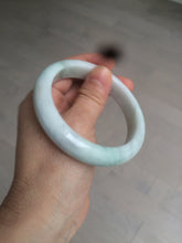 Load image into Gallery viewer, 58.4mm certified Type A 100% Natural light green white Jadeite Jade bangle AF90-2939