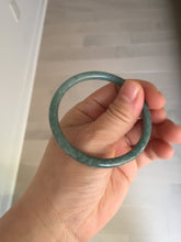 Load image into Gallery viewer, 53.2mm Certified Type A 100% Natural light green/blue slim round cut Guatemala Jadeite bangle BS61-4632