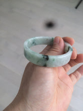 Load image into Gallery viewer, 51.7mm Certified type A 100% Natural sunny green/purple square Jadeite Jade  bangle AZ59-7279