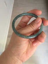Load image into Gallery viewer, 53.2mm Certified Type A 100% Natural light green/blue slim round cut Guatemala Jadeite bangle BS61-4632