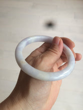 Load image into Gallery viewer, 59mm Certified type A 100% Natural white/light purple Jadeite bangle AC75-0312