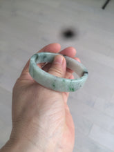 Load image into Gallery viewer, 51.7mm Certified type A 100% Natural sunny green/purple square Jadeite Jade  bangle AZ59-7279