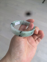 Load image into Gallery viewer, 51.7mm Certified type A 100% Natural sunny green/purple square Jadeite Jade  bangle AZ59-7279